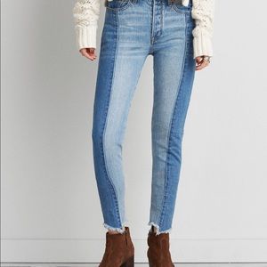 Two tone jeans